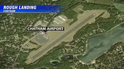 Small plane goes off runway at Chatham Airport