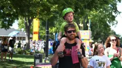 Suburban fest-goers bid adieu to summer at Monday's Labor Day events.
